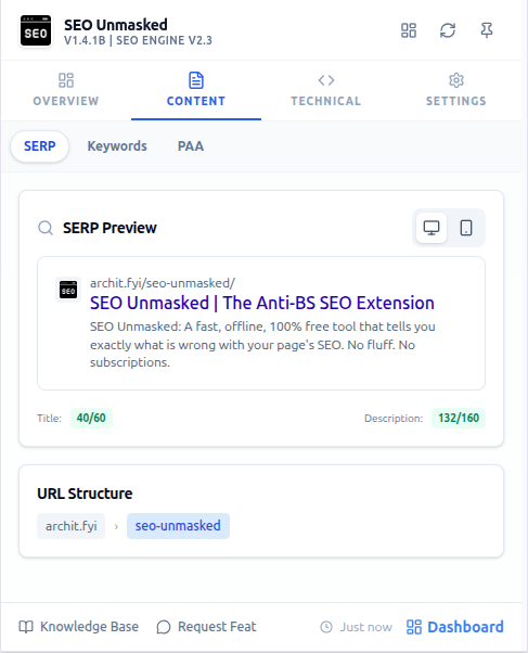 Screenshot 5 of SEO Unmasked