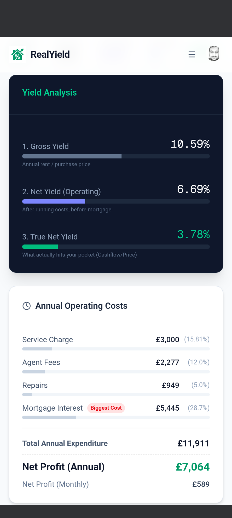 Screenshot 2 of RealYield