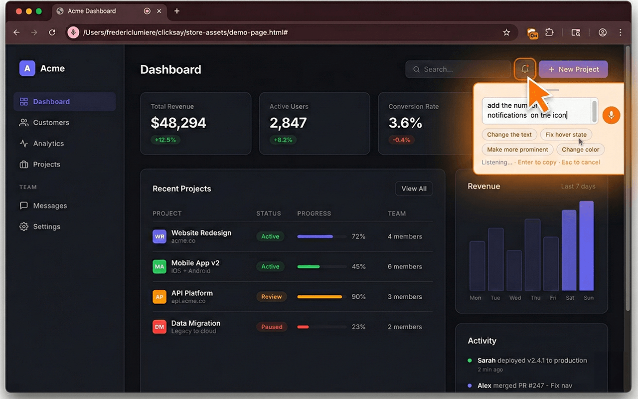 Screenshot 5 of ClickSay