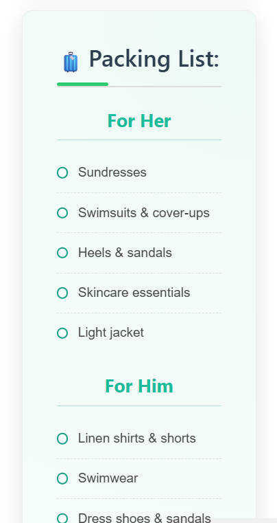 Screenshot 4 of Travel checklist PDF Generator