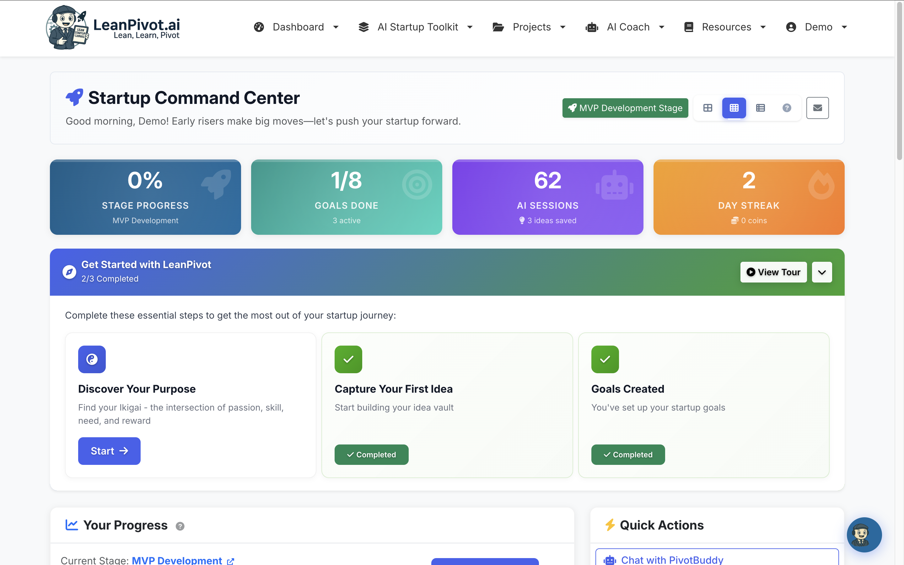 Screenshot 3 of LeanPivot.ai