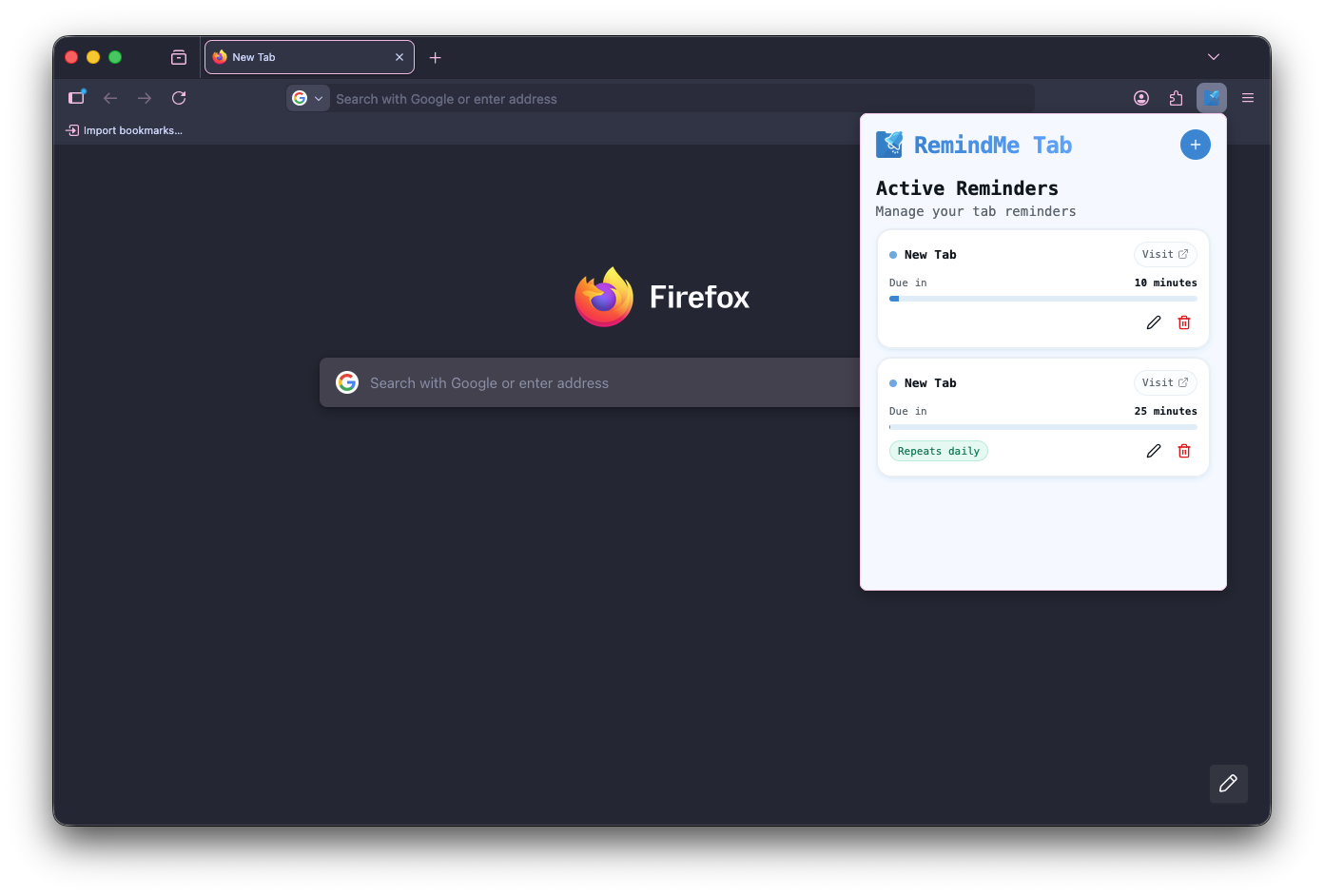 Screenshot 4 of RemindMe Tab