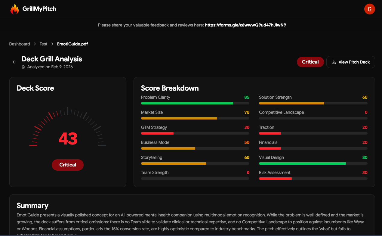 Screenshot 2 of GrillMyPitch