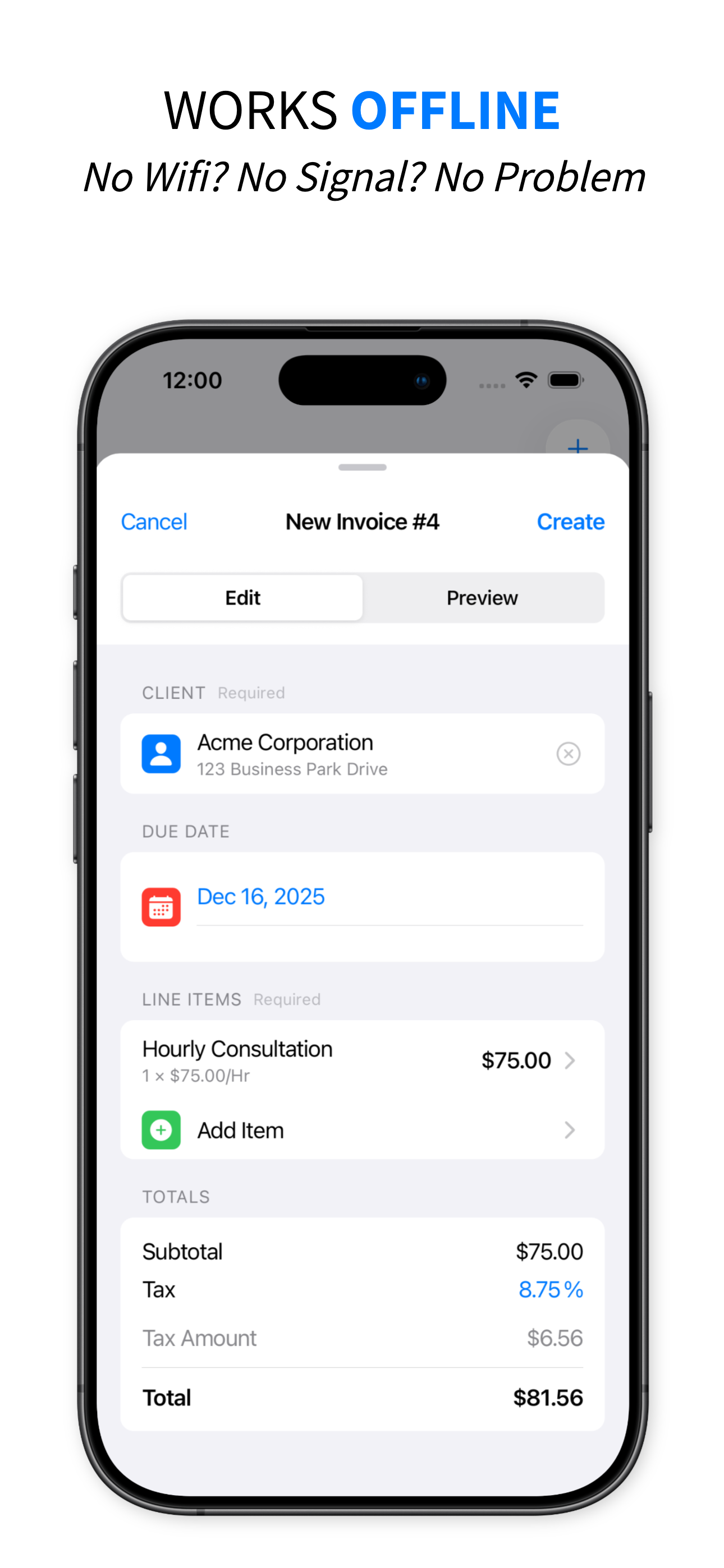 Screenshot 2 of Paper Invoice