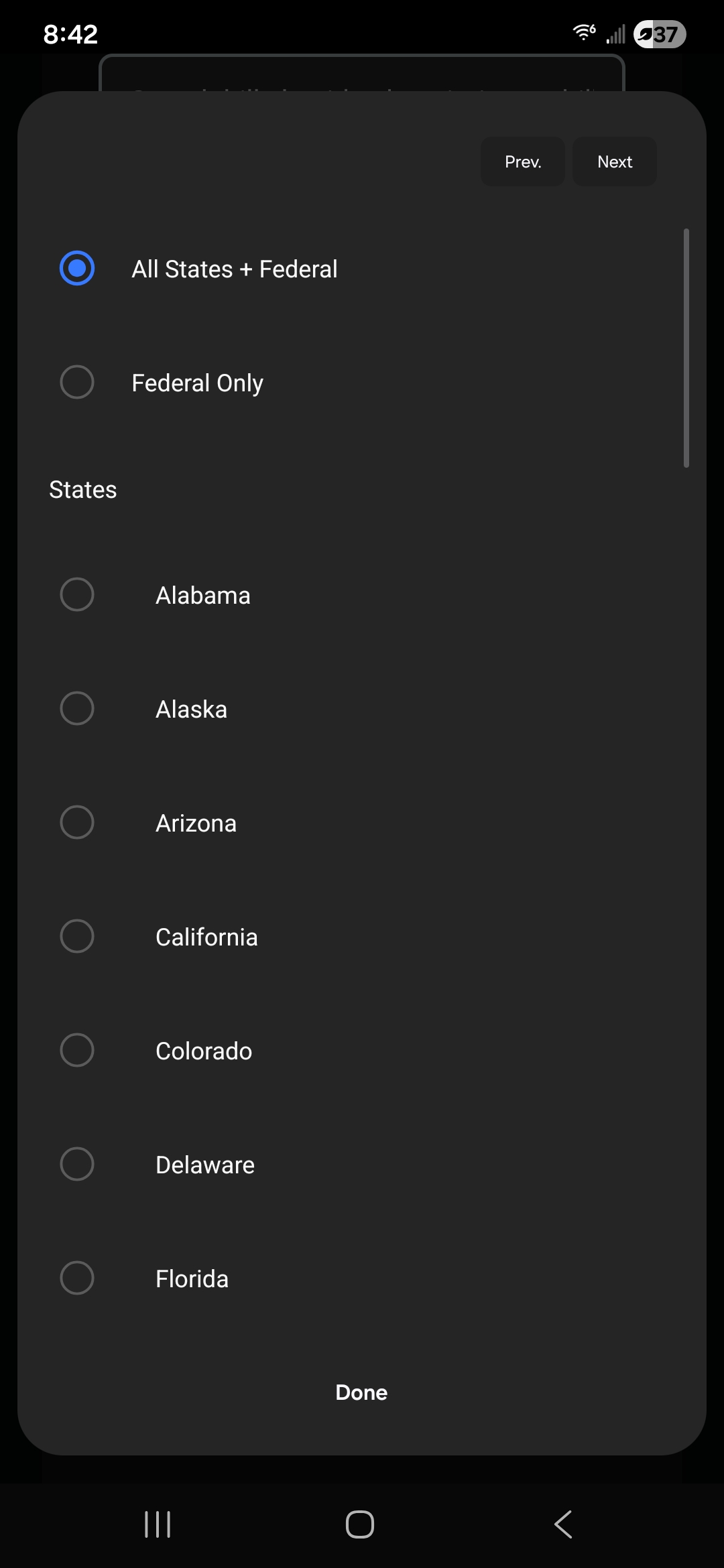 Screenshot 4 of Cannabis Legislation Tracker