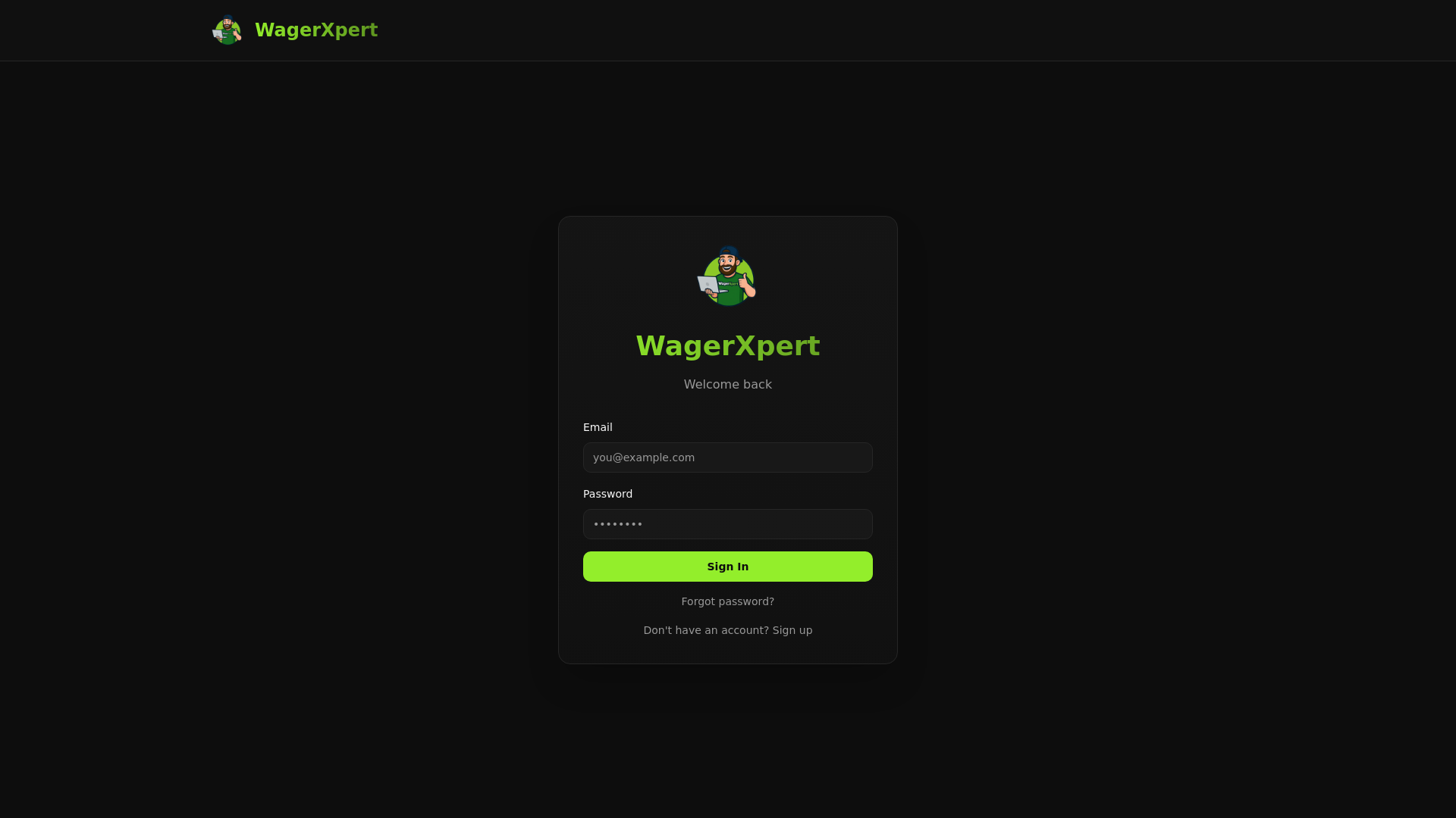 Screenshot 1 of WagerXpert