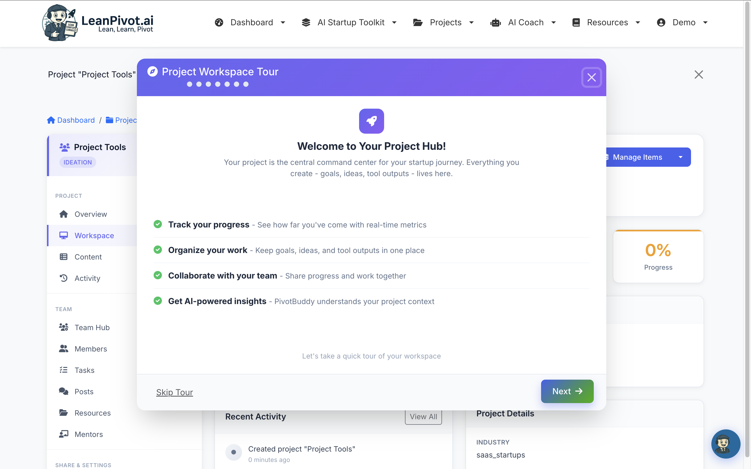 Screenshot 10 of LeanPivot.ai