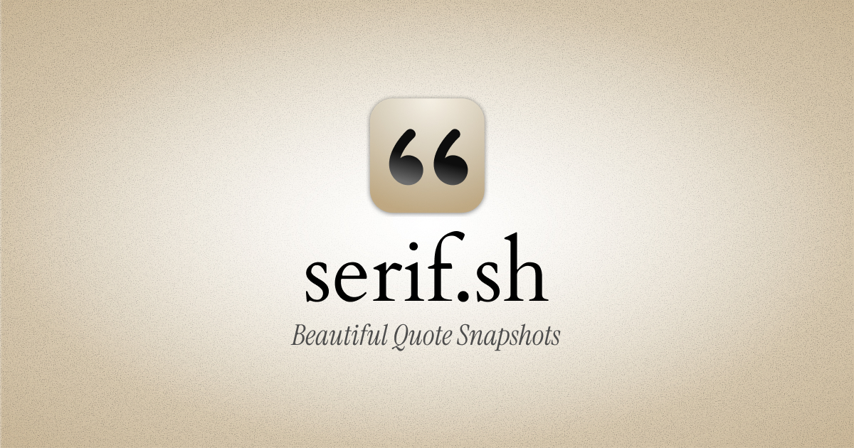 Screenshot 1 of serif.sh