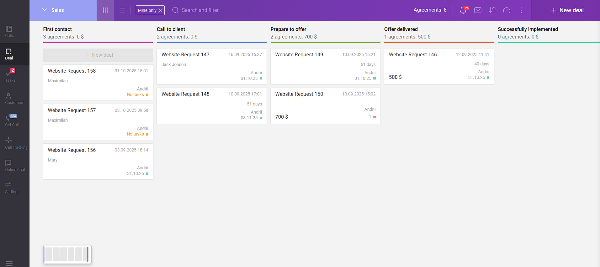 Screenshot 4 of SmartCRM by Binotel