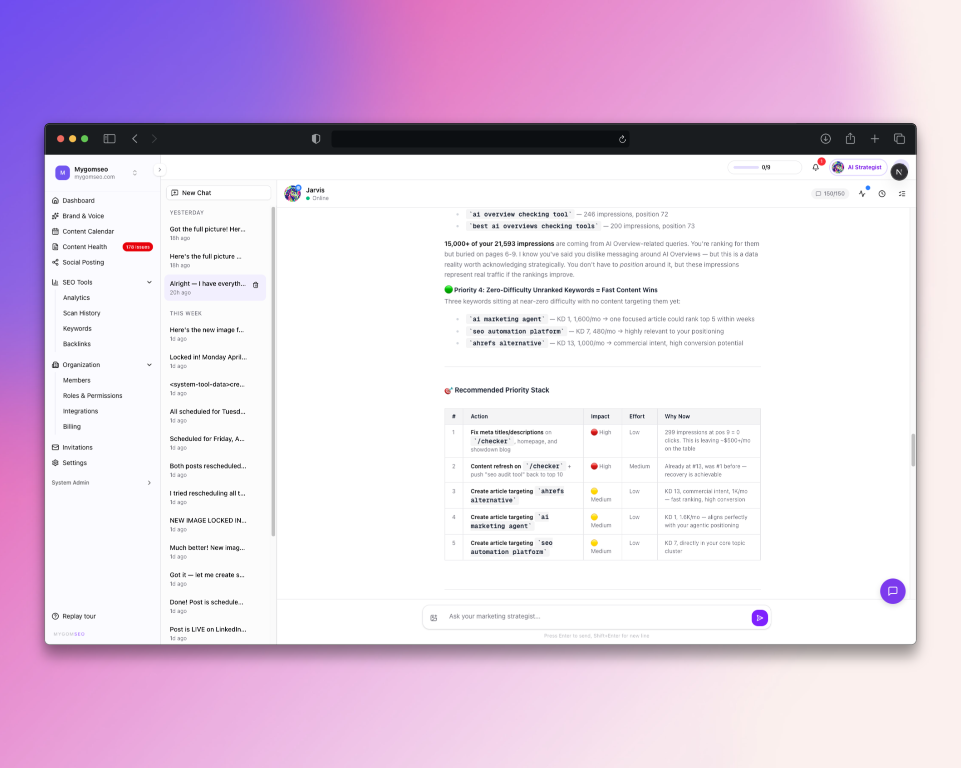 Screenshot 9 of Mygom SEO