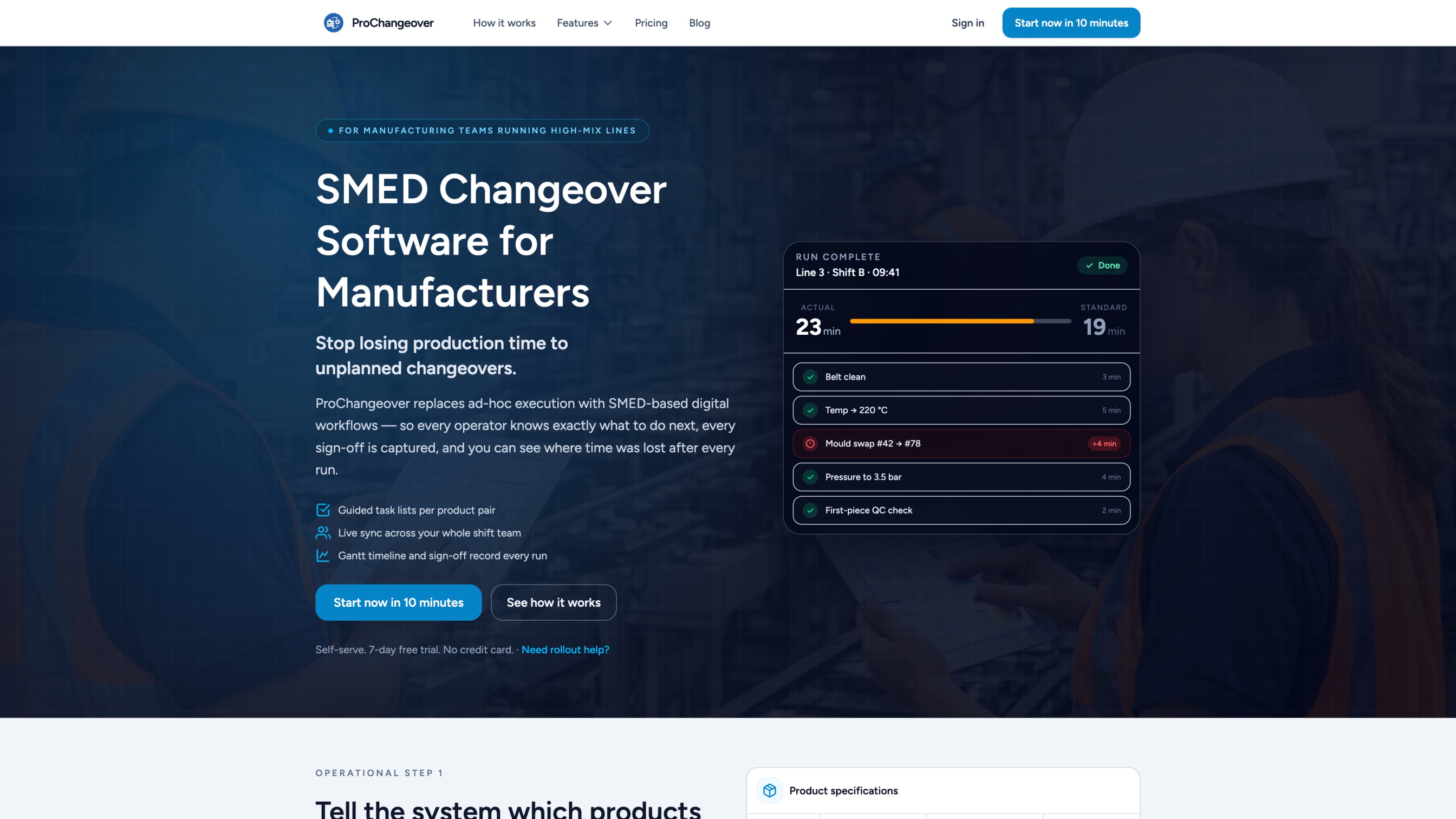 Screenshot 2 of ProChangeover