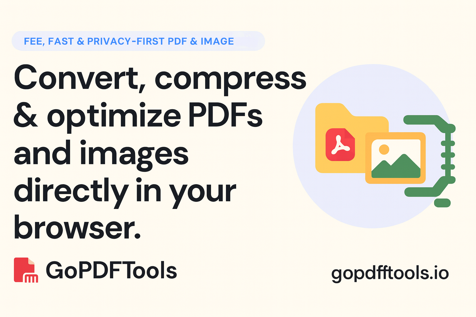 Screenshot 1 of GoPDFTools — Free PDF & Image Tools