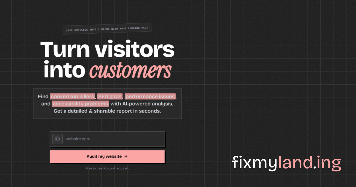 Screenshot 1 of FixMyLanding