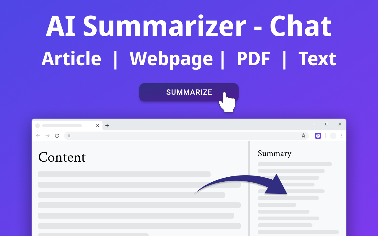 Screenshot 1 of Article Summarizer