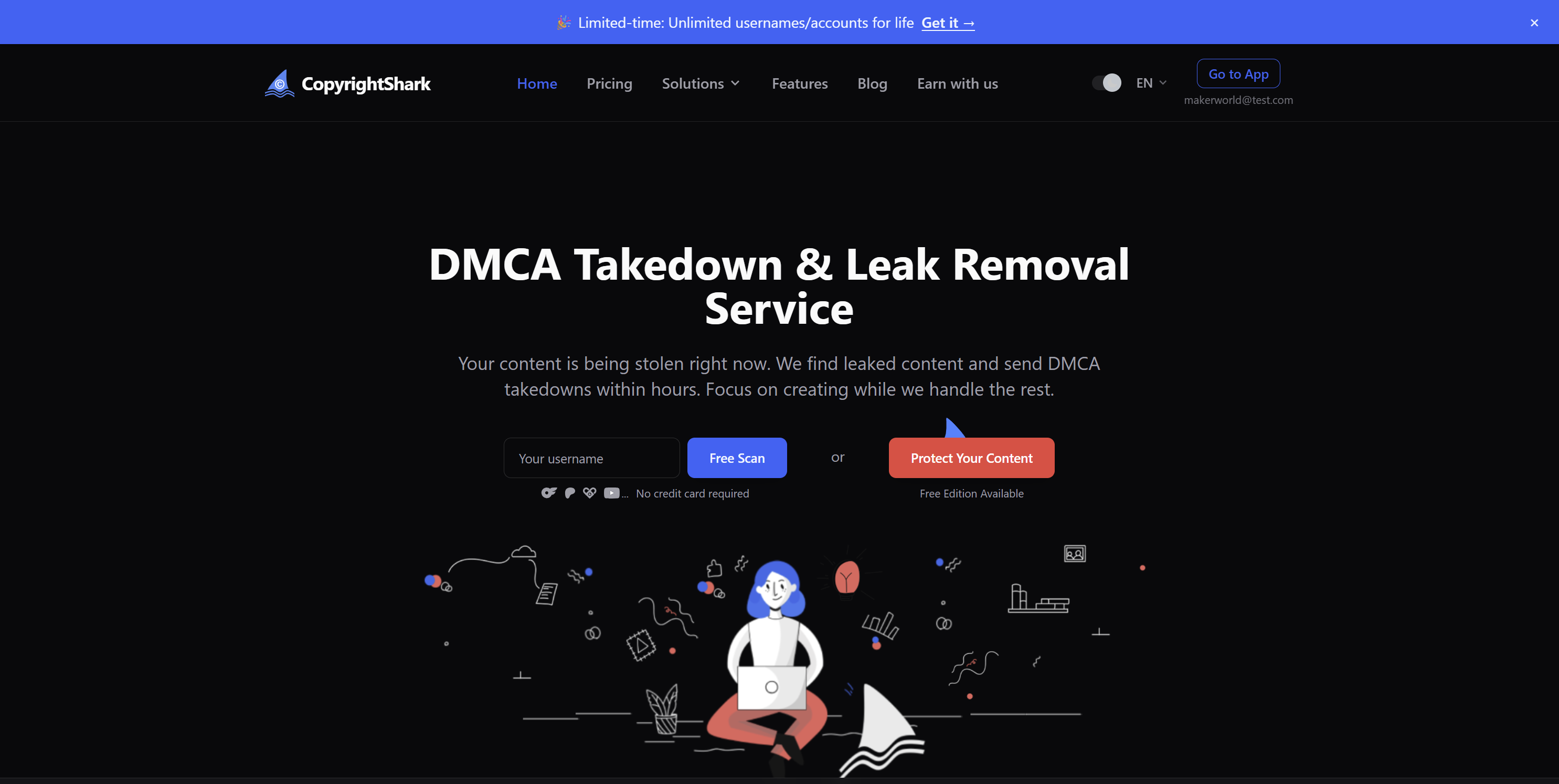 Screenshot 1 of CopyrightShark