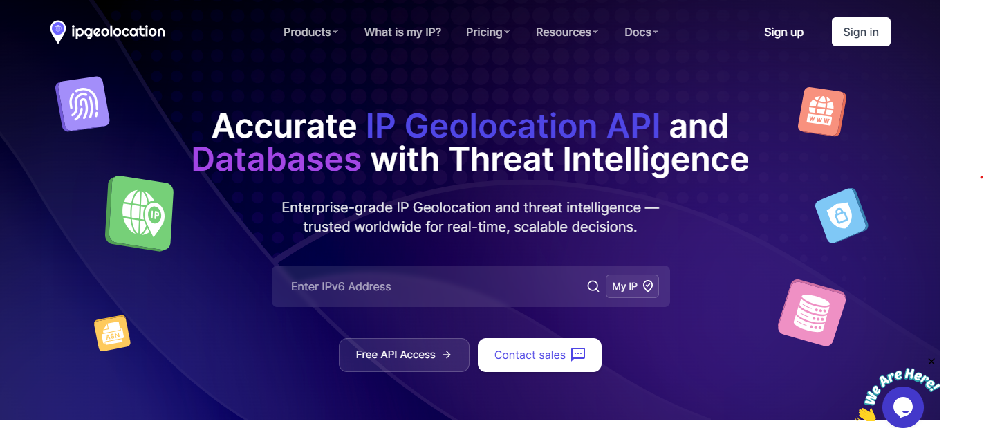 Screenshot 1 of IPGeolocation.io