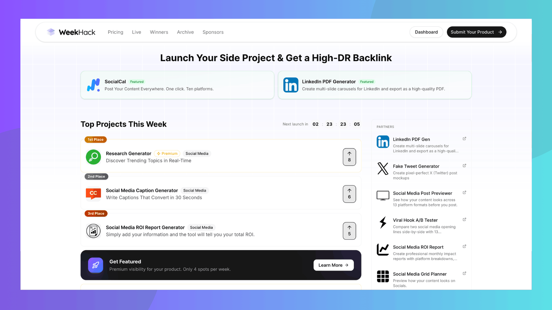 Screenshot 2 of WeekHack