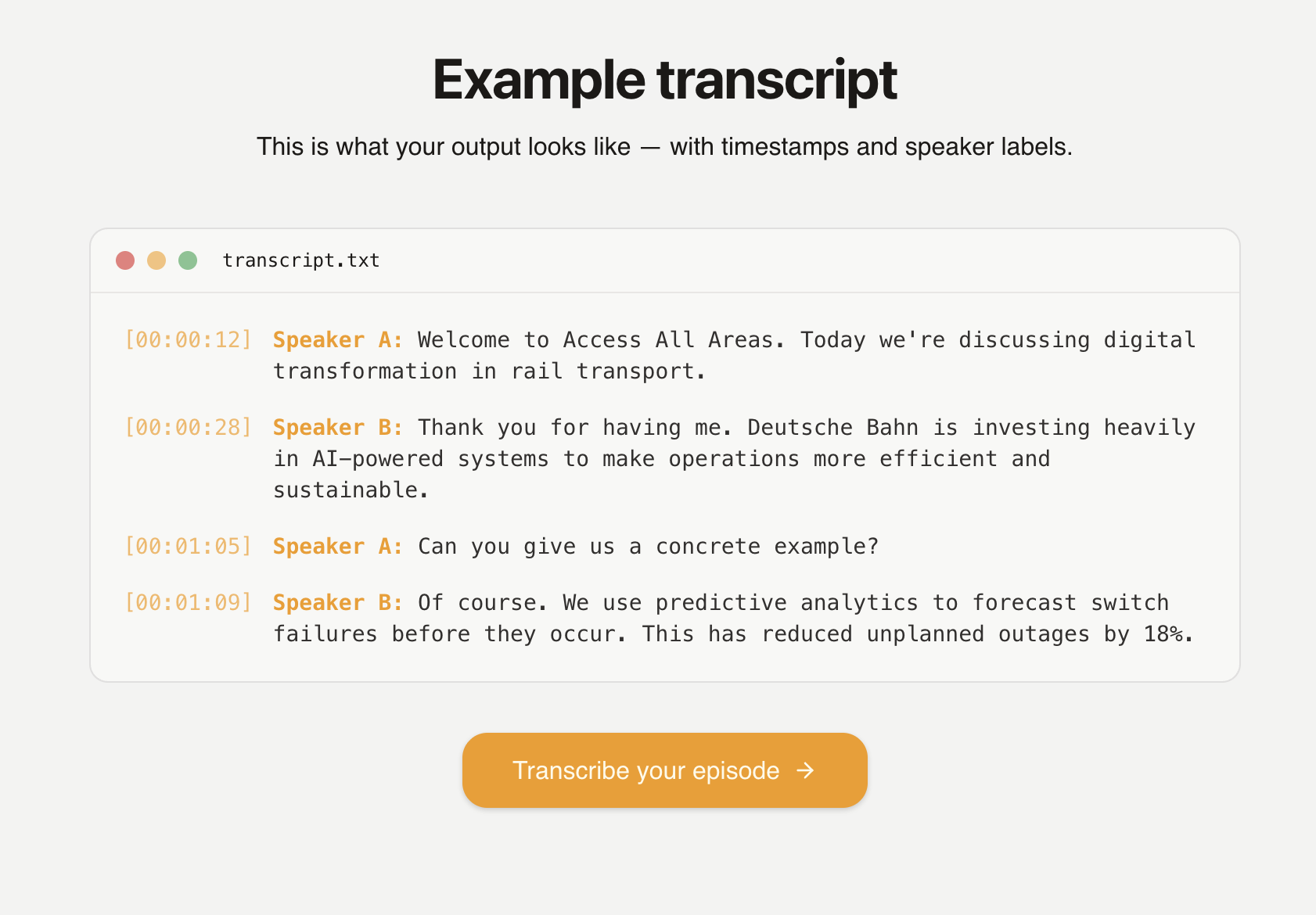 Screenshot 2 of Podcast2Text