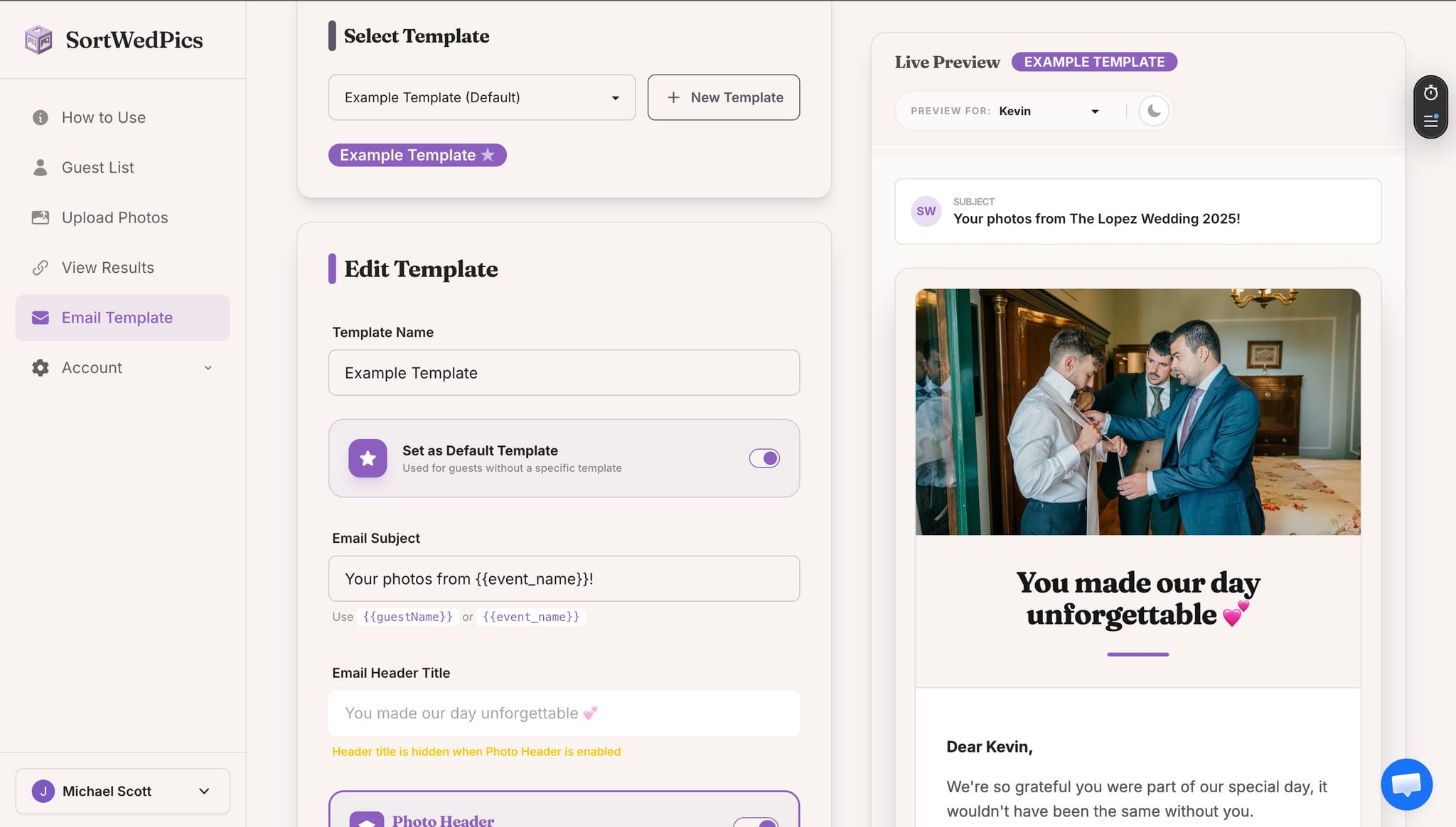 Screenshot 2 of SortWedPics