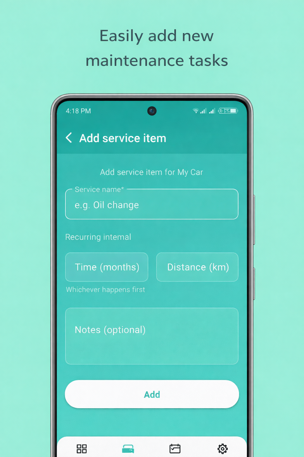 Screenshot 4 of MyCar Care – Service Tracker.