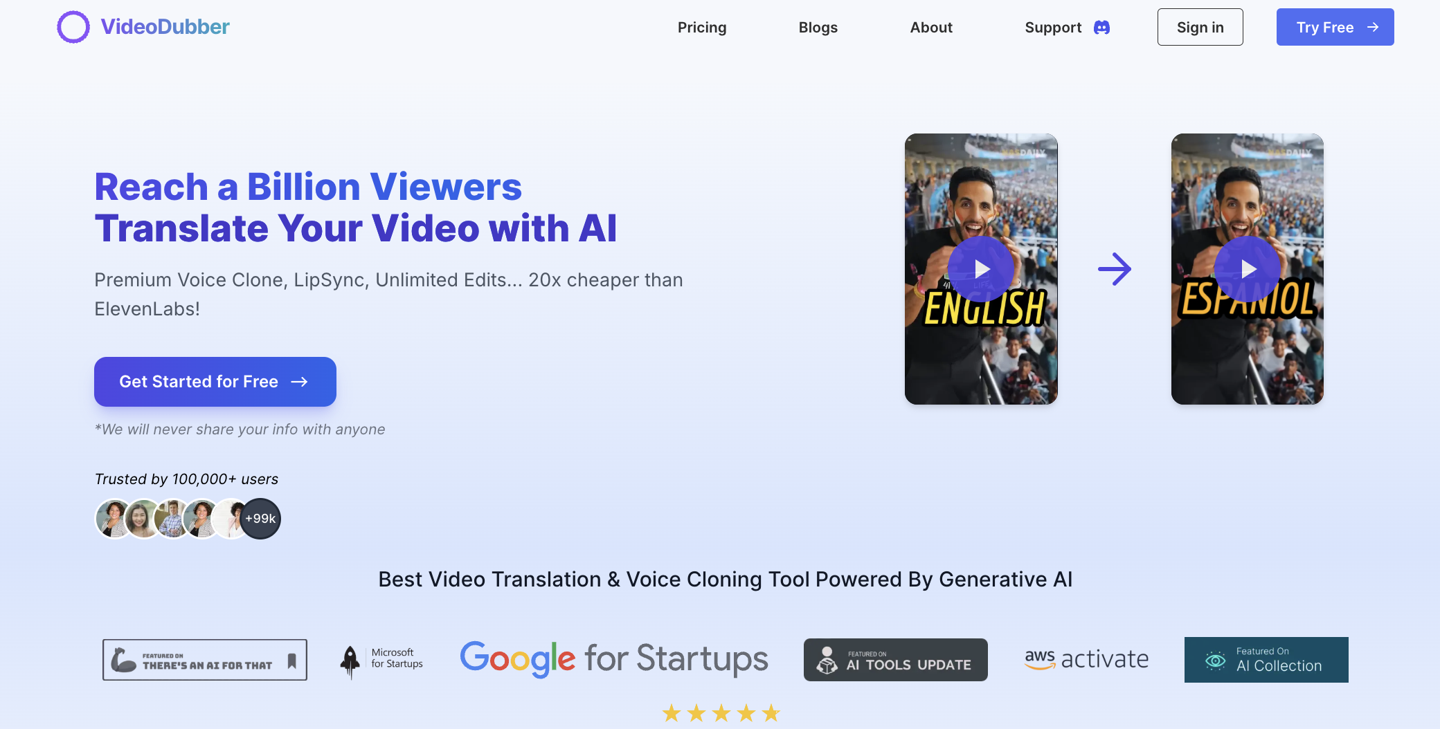 Screenshot 1 of VideoDubber Video Translator