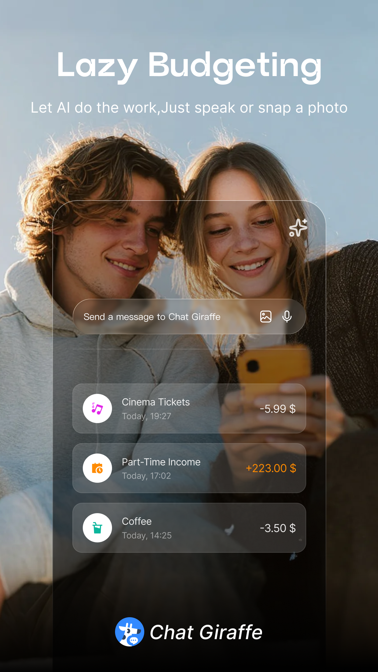 Screenshot 2 of ChatGiraffe - AI Expense Tracker