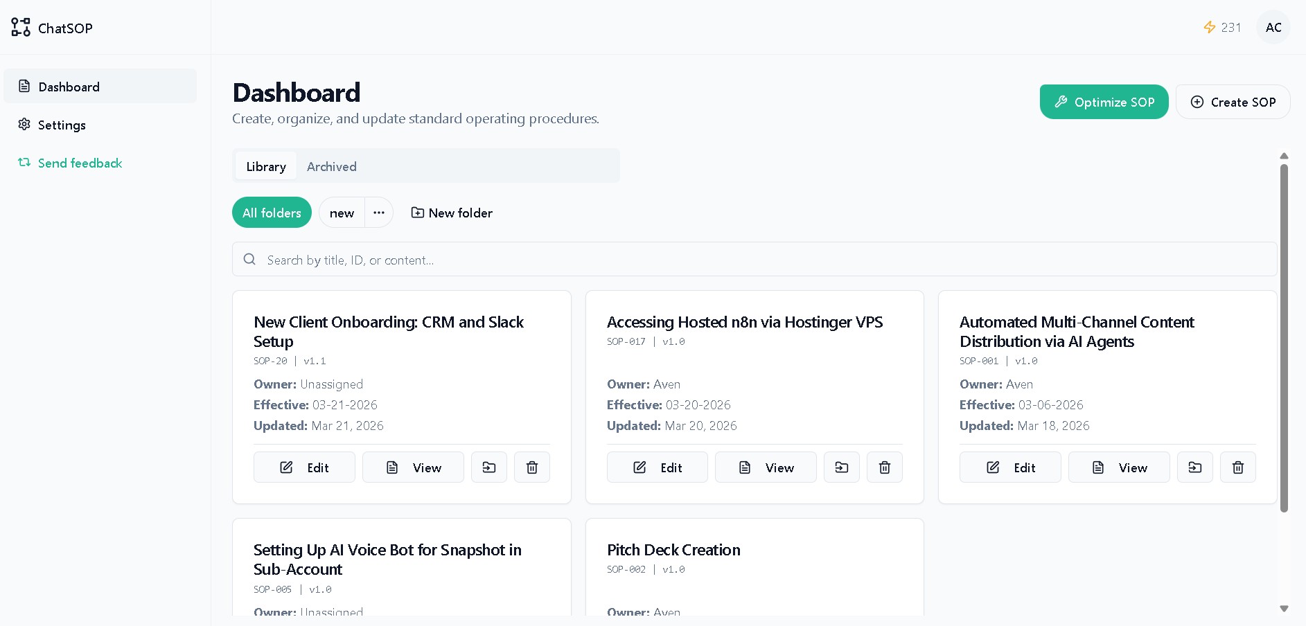 Screenshot 5 of ChatSOP