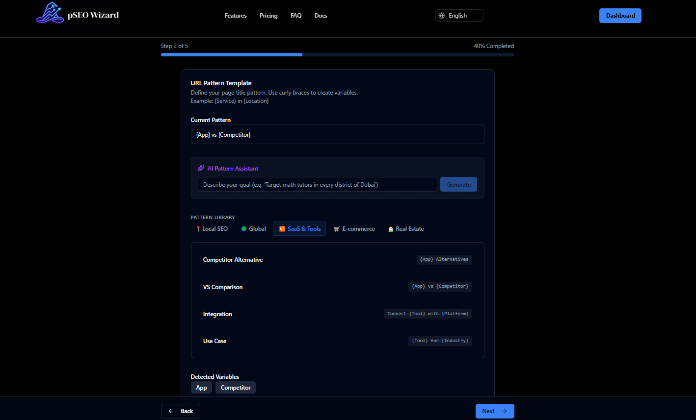 Screenshot 5 of pSEO Wizard