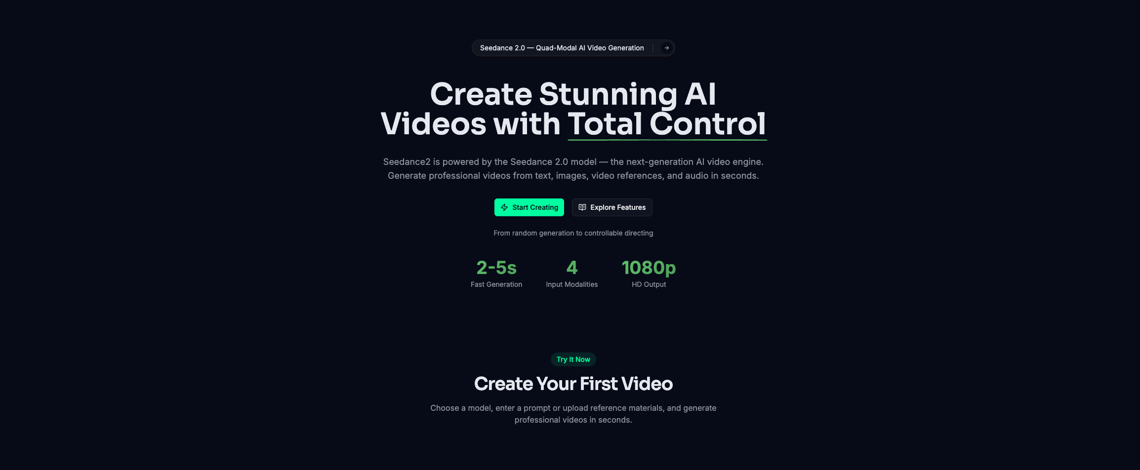 Screenshot 1 of seedance2.club