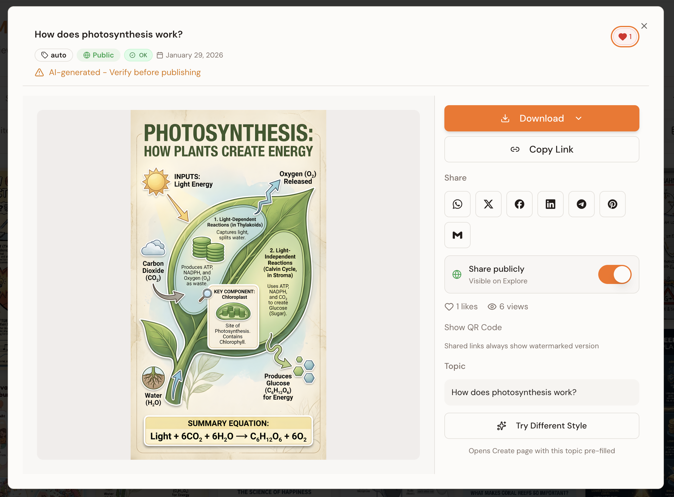 Screenshot 5 of Infografika - AI Infographic Generator