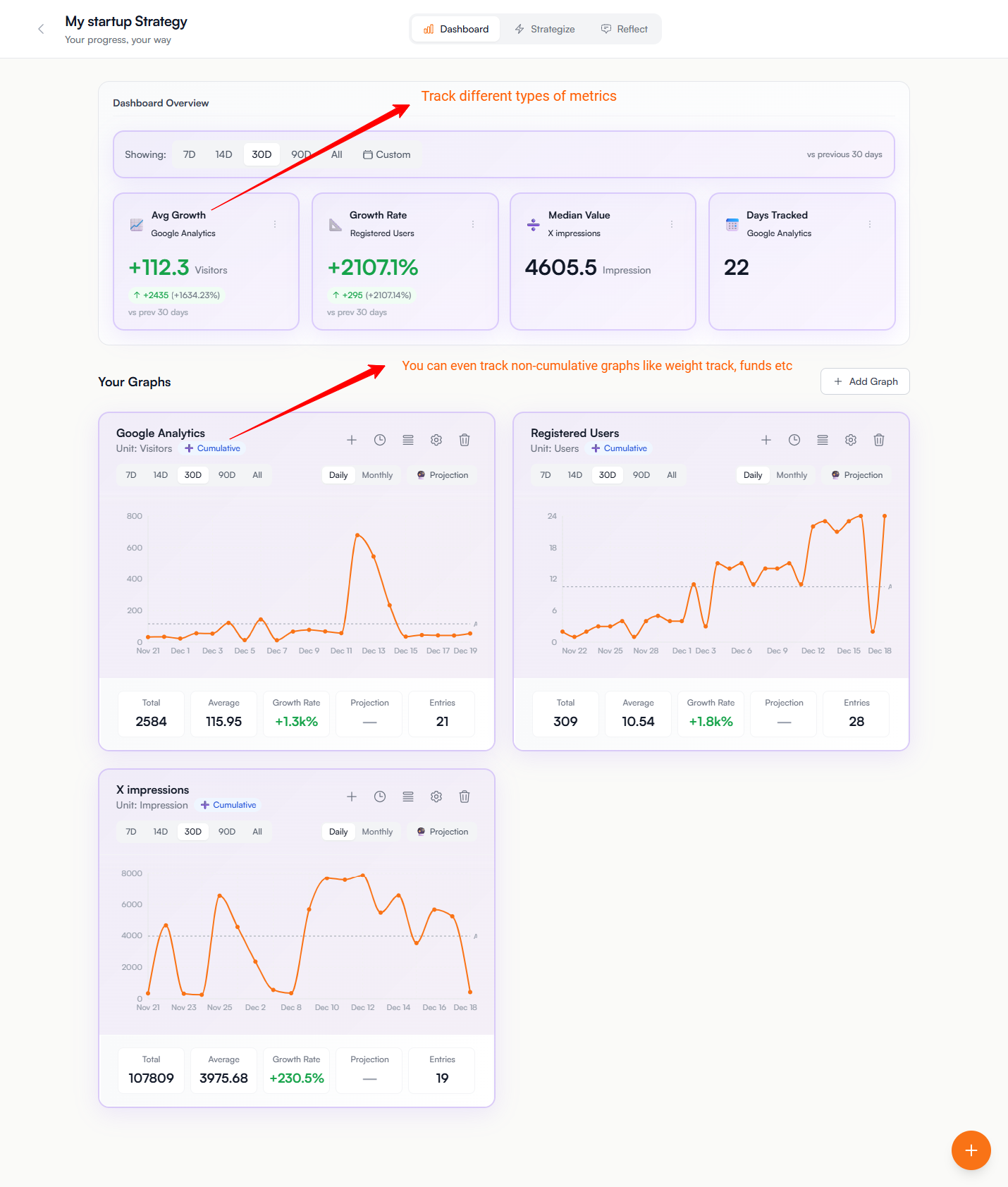 Screenshot 2 of Inflection Log