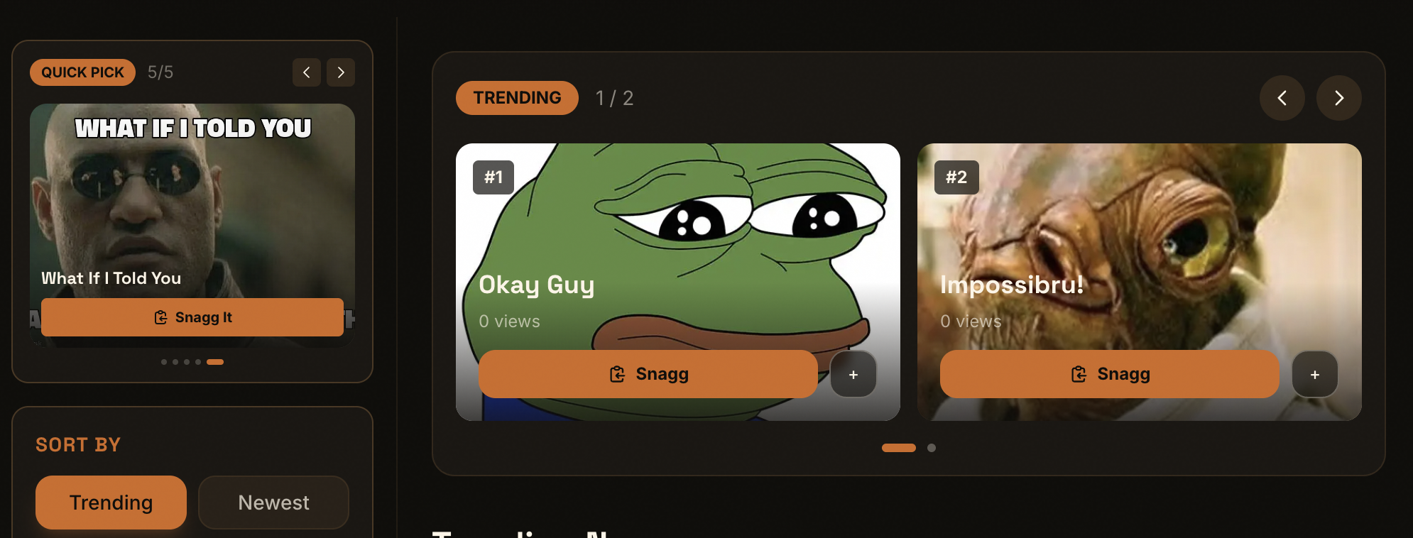 Screenshot 2 of Snagg - Find the Perfect Meme