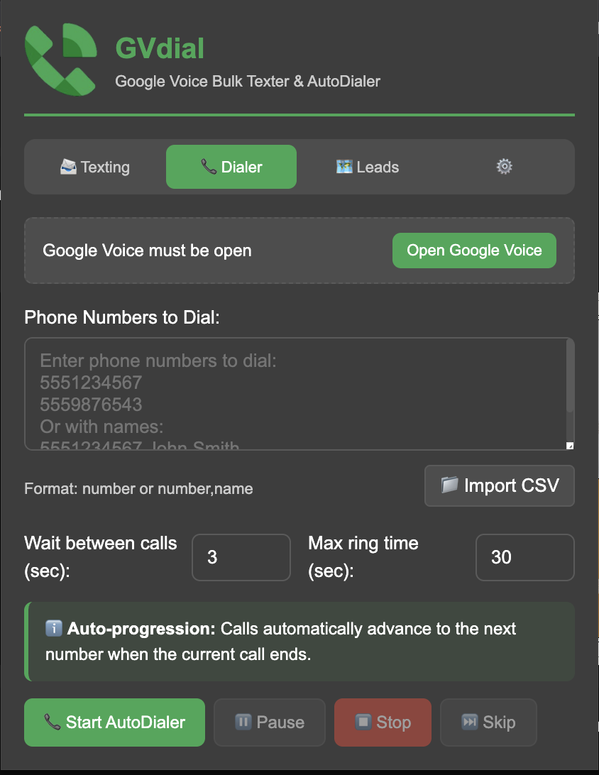 Screenshot 2 of Gvdial
