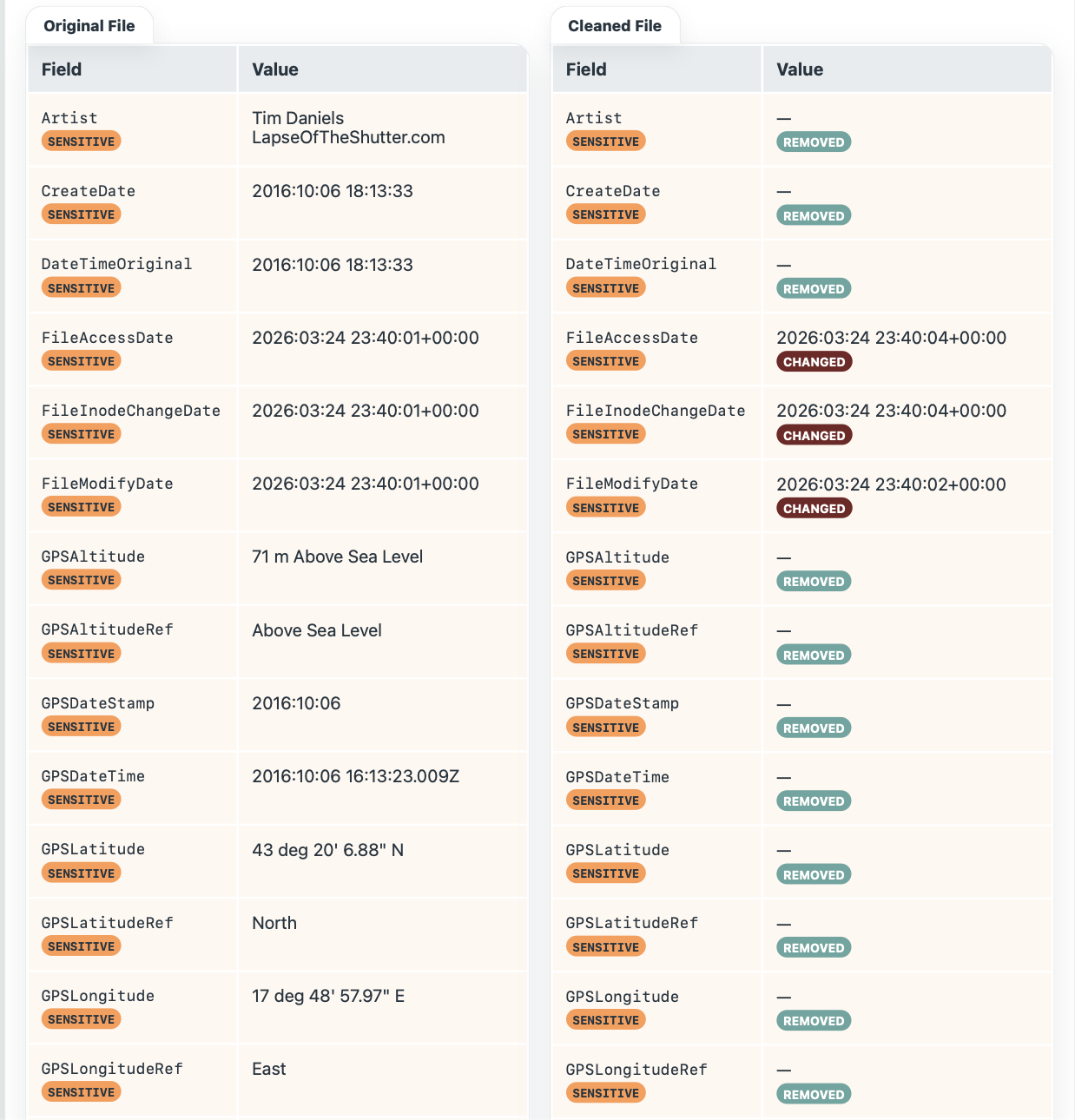 Screenshot 1 of MetaWiper