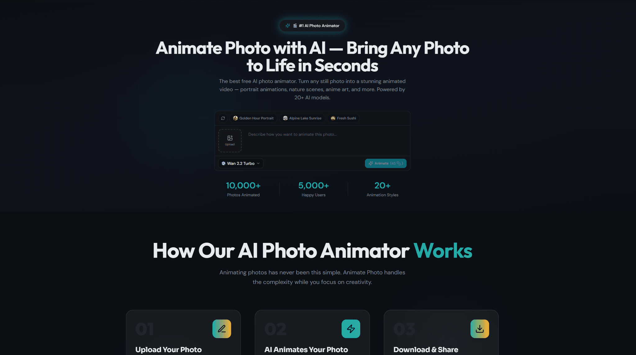Screenshot 1 of AnimatePhoto