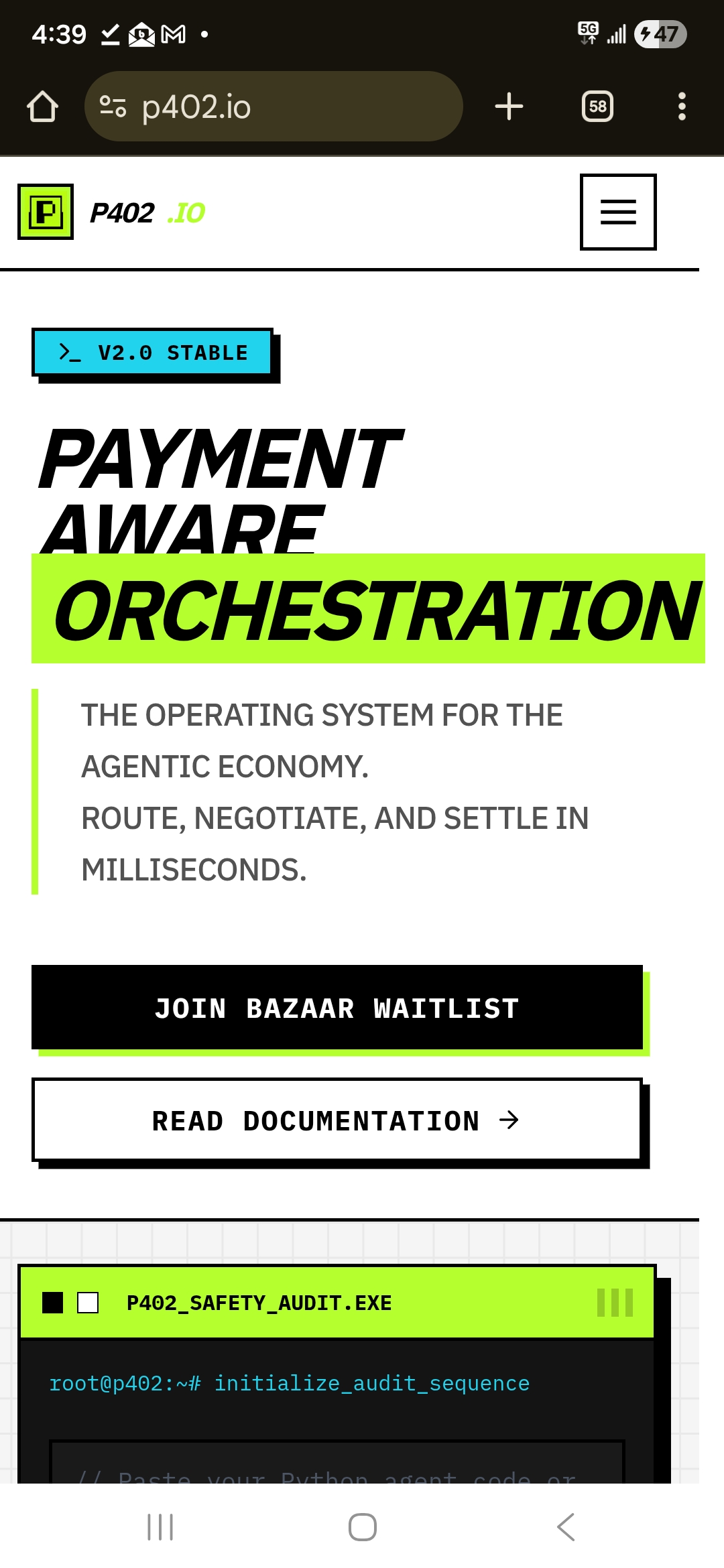 Screenshot 1 of P402.io