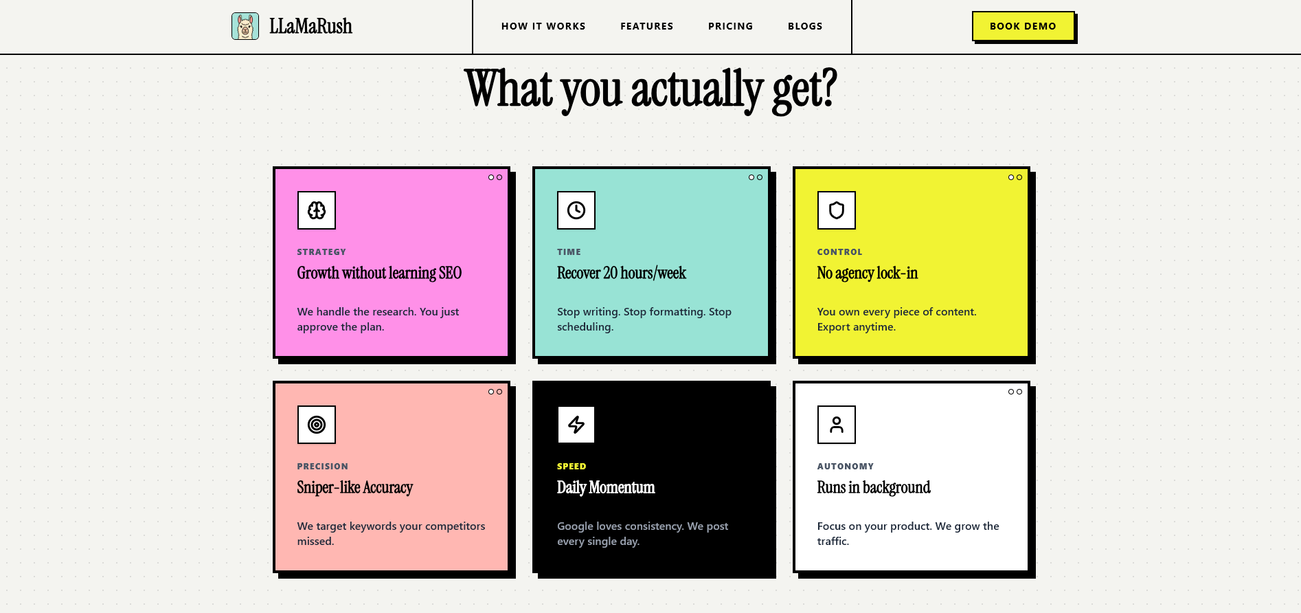 Screenshot 4 of LLaMaRush - Your AI SEO Co-Founder
