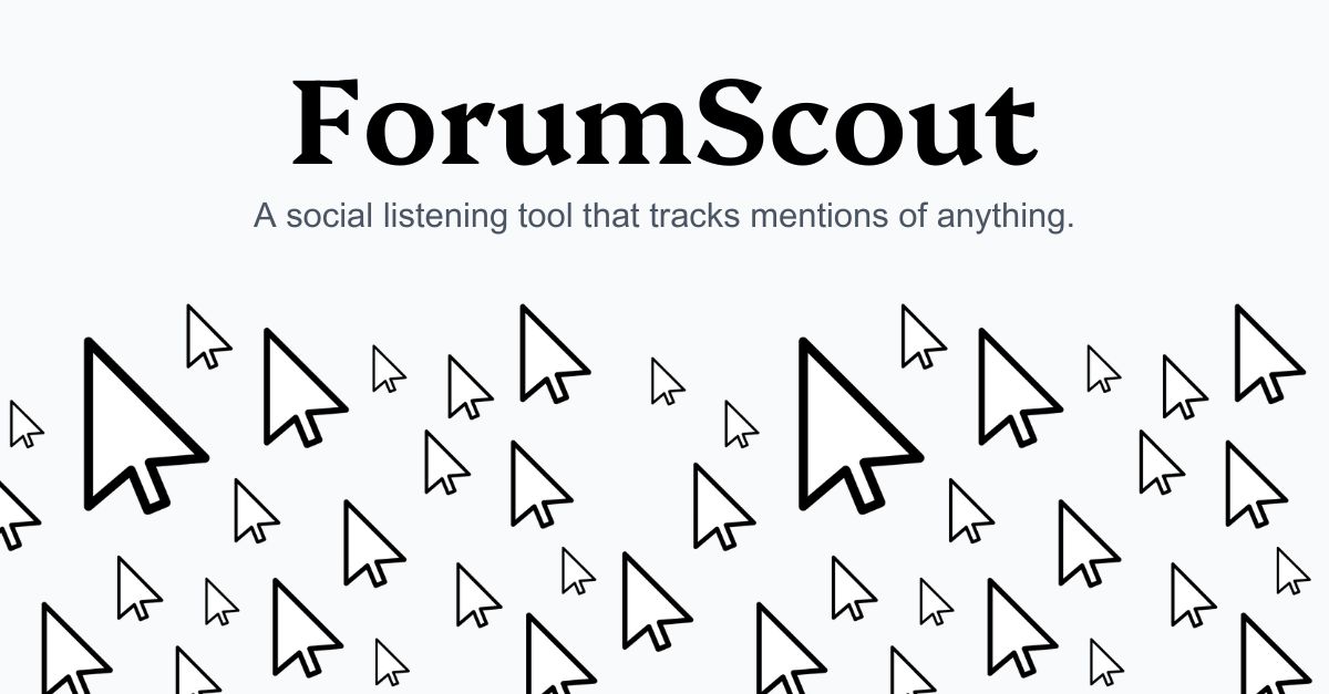 Screenshot 1 of ForumScout - AI Social Listening Tool