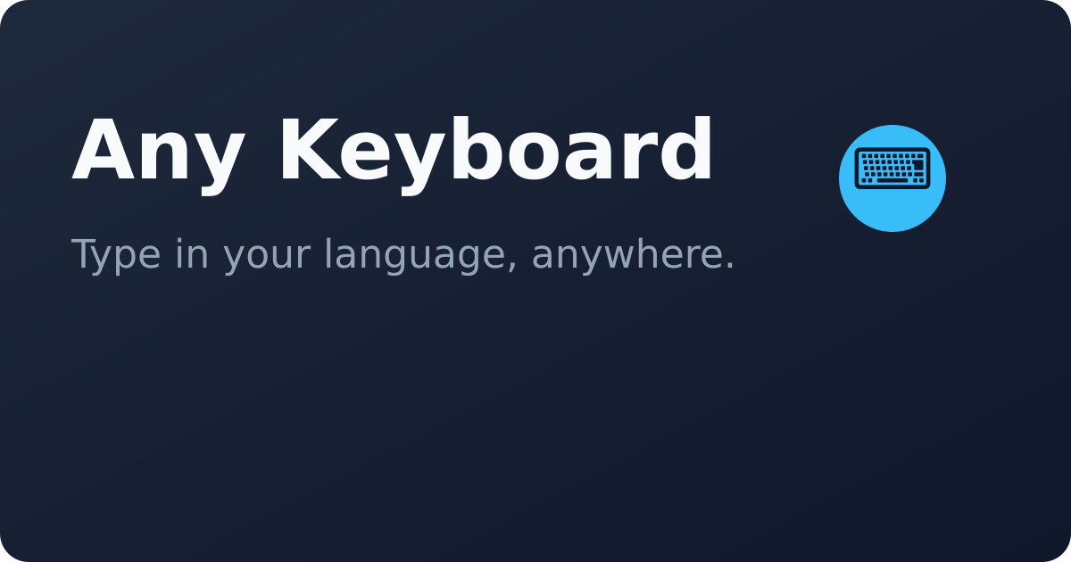 Screenshot 1 of AnyKeyboard