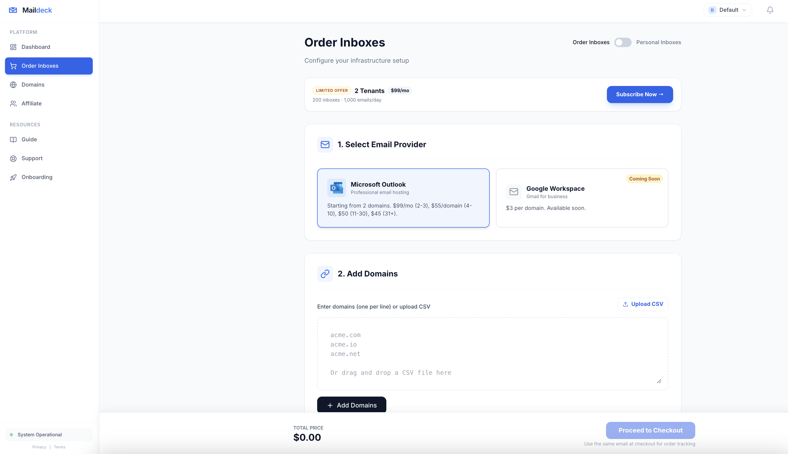 Screenshot 2 of https://maildeck.co/