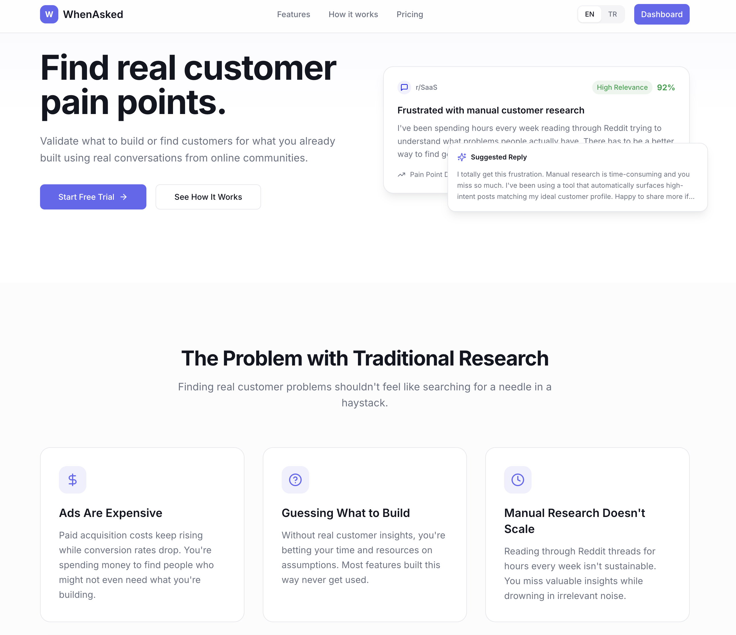 Screenshot 1 of WhenAsked