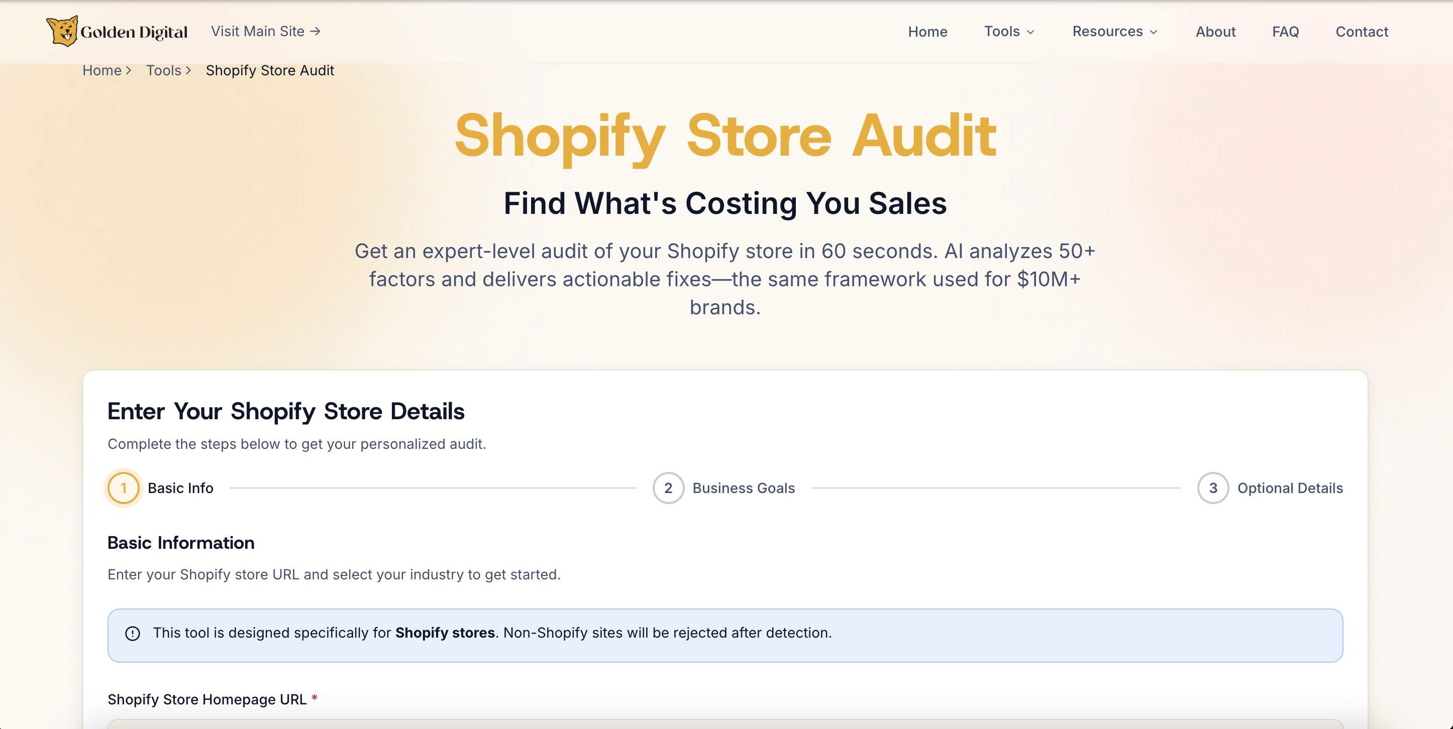 Screenshot 2 of Golden Digital Free D2C Mktg Tools