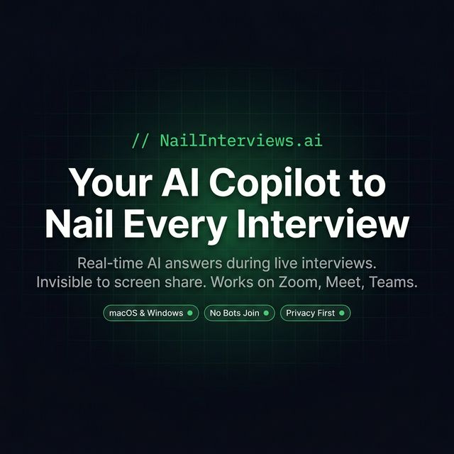 Screenshot 1 of NailInterviews.ai