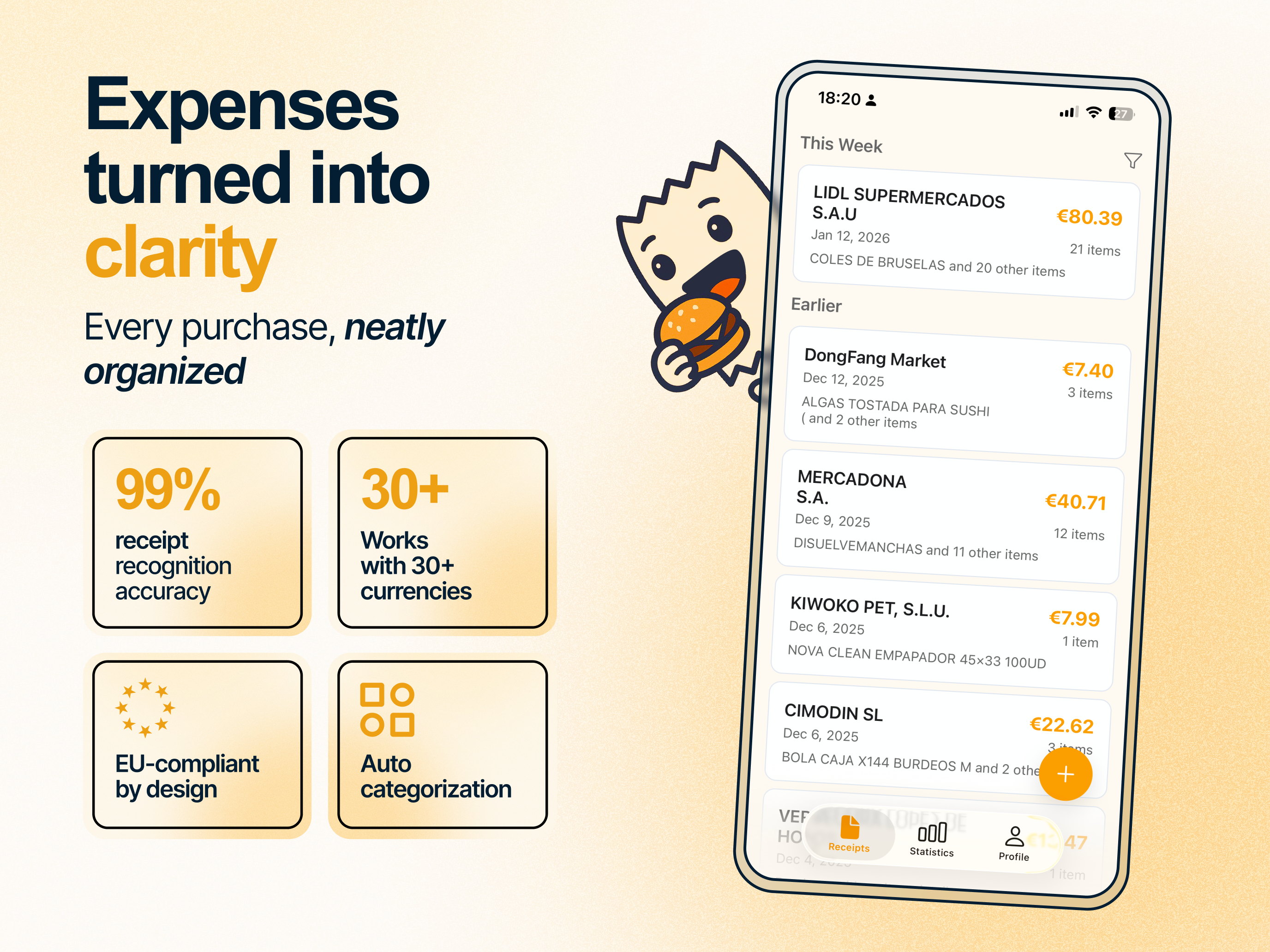 Screenshot 1 of Yomio: Smart Expense Tracker