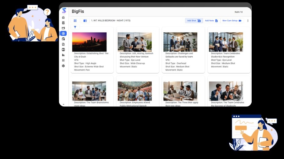Screenshot 3 of AI Storyboarding Software | Studiovity