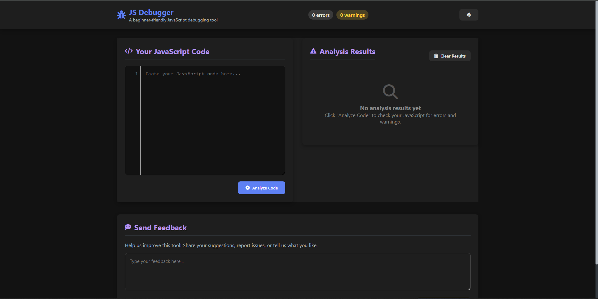 Screenshot 1 of JS Debugger
