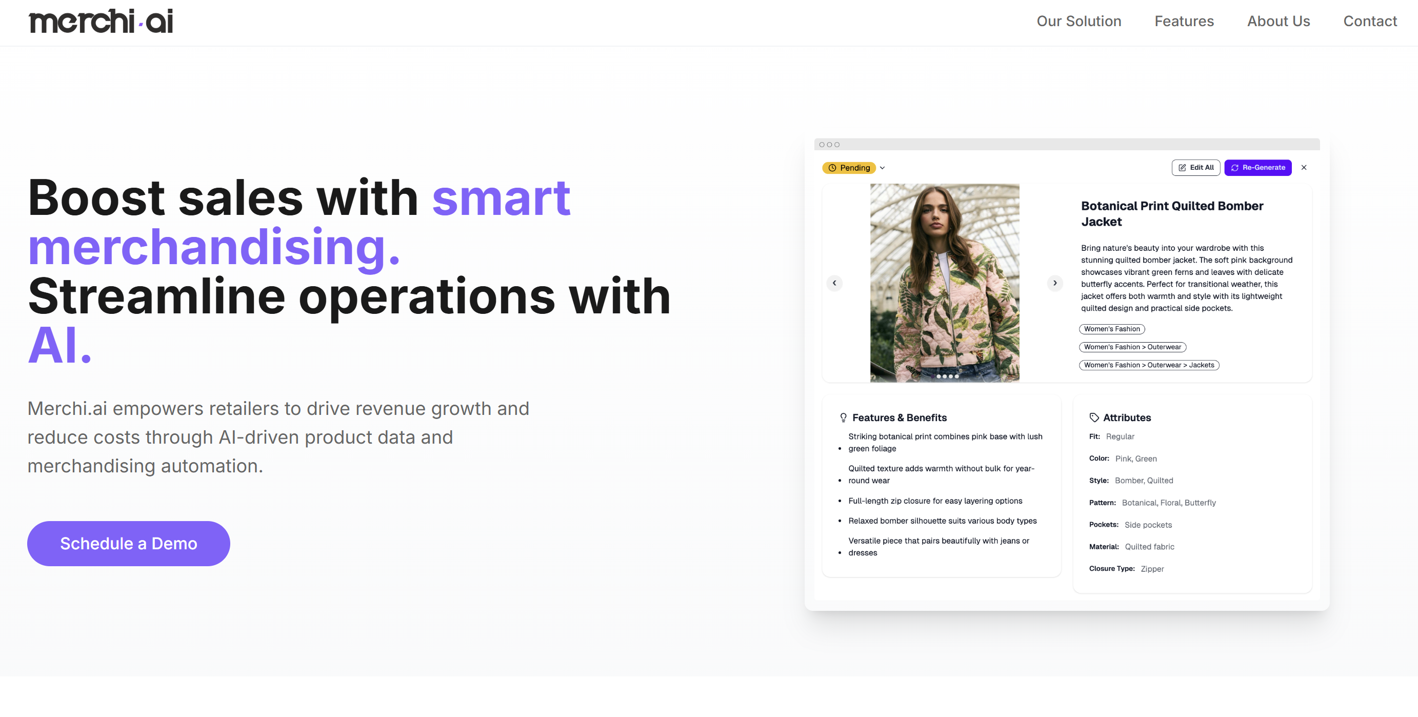 Screenshot 1 of merchi.ai