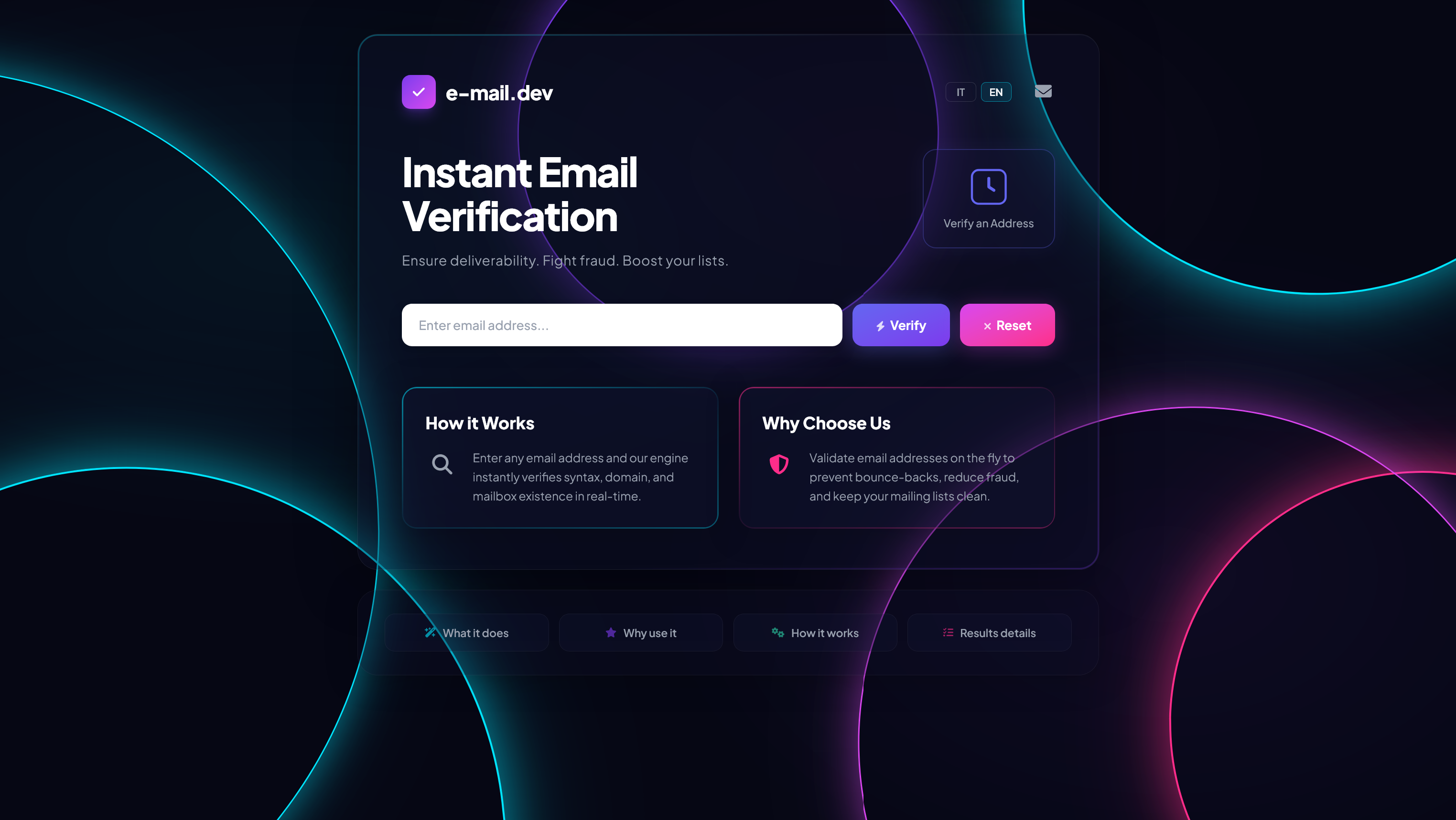 Screenshot 1 of e-mail.dev