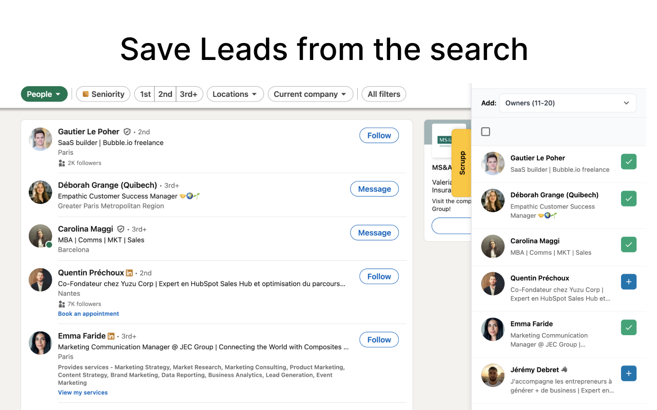Screenshot 2 of Scrupp LinkedIn Sales Navigator Scraper
