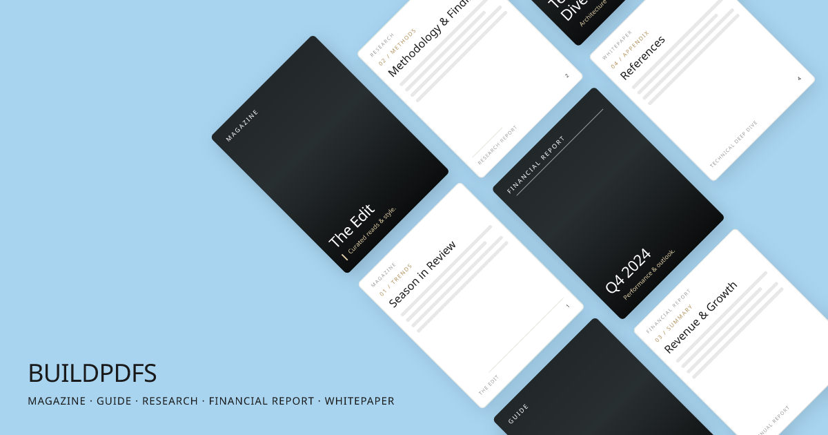 Screenshot 1 of BuildPDFs - AI PDF Generator